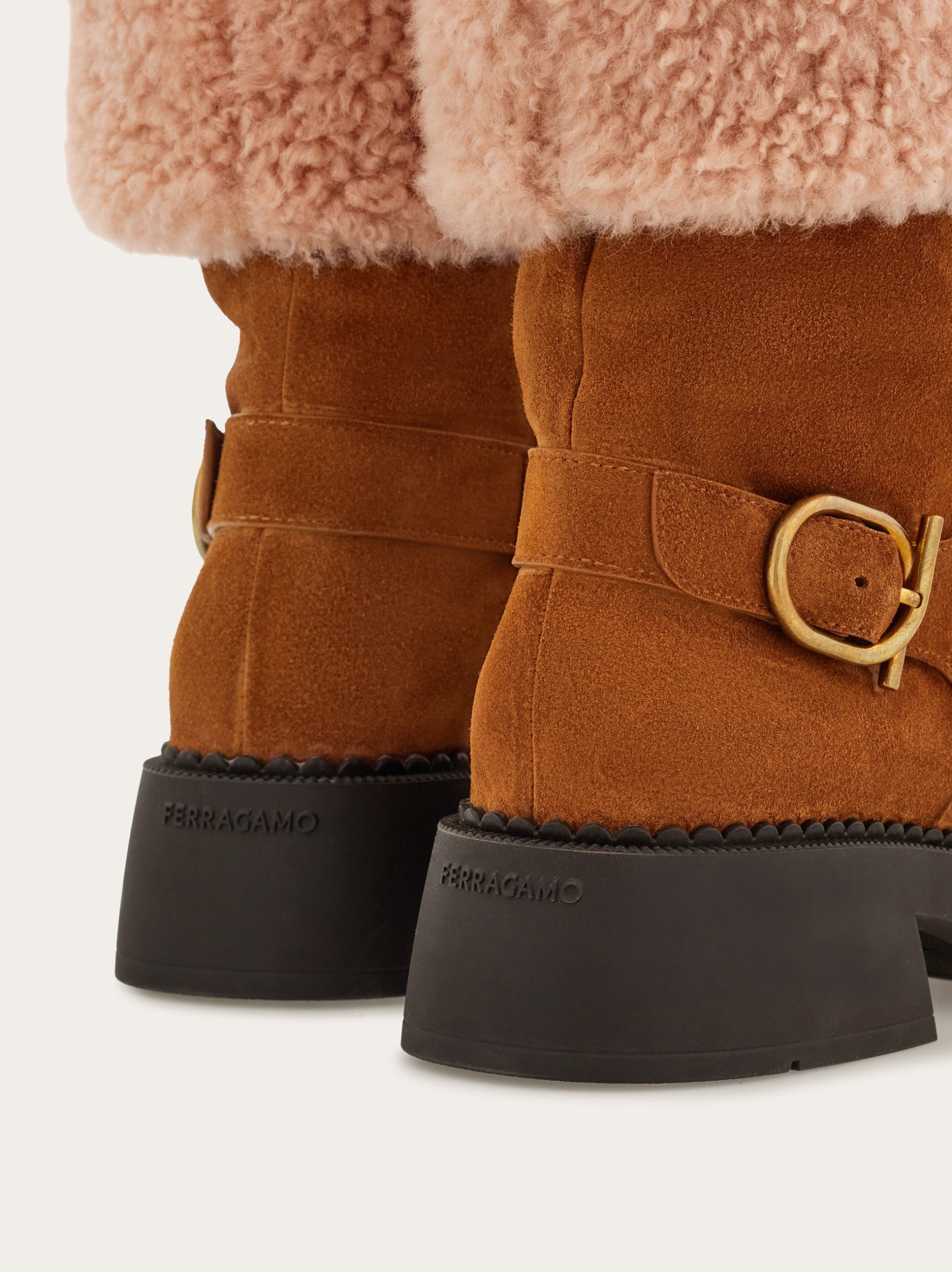Ferragamo Ankle boot with chunky shearling detail - Image 2